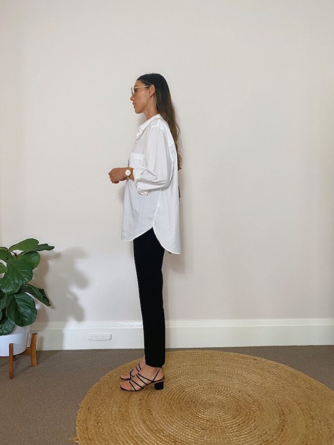 Outfit Formula - leggings/trousers & an oversized shirt