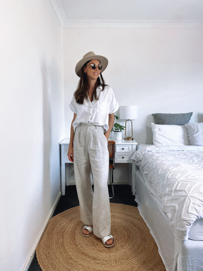 wide leg trousers outfit